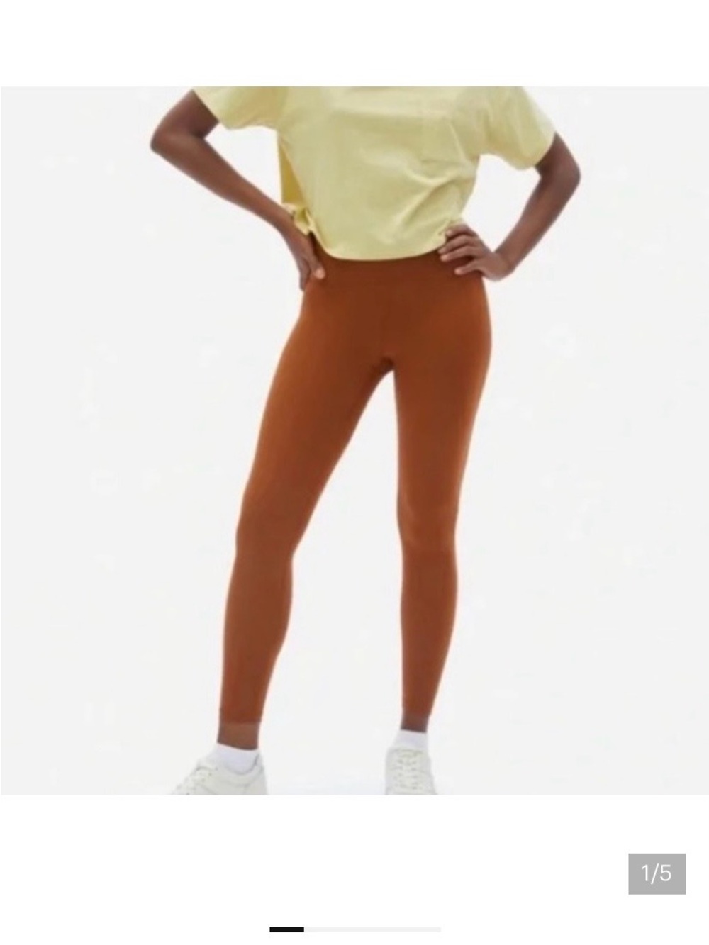 Everlane High-Rise Full Length Terracotta Perform Leggings Size L